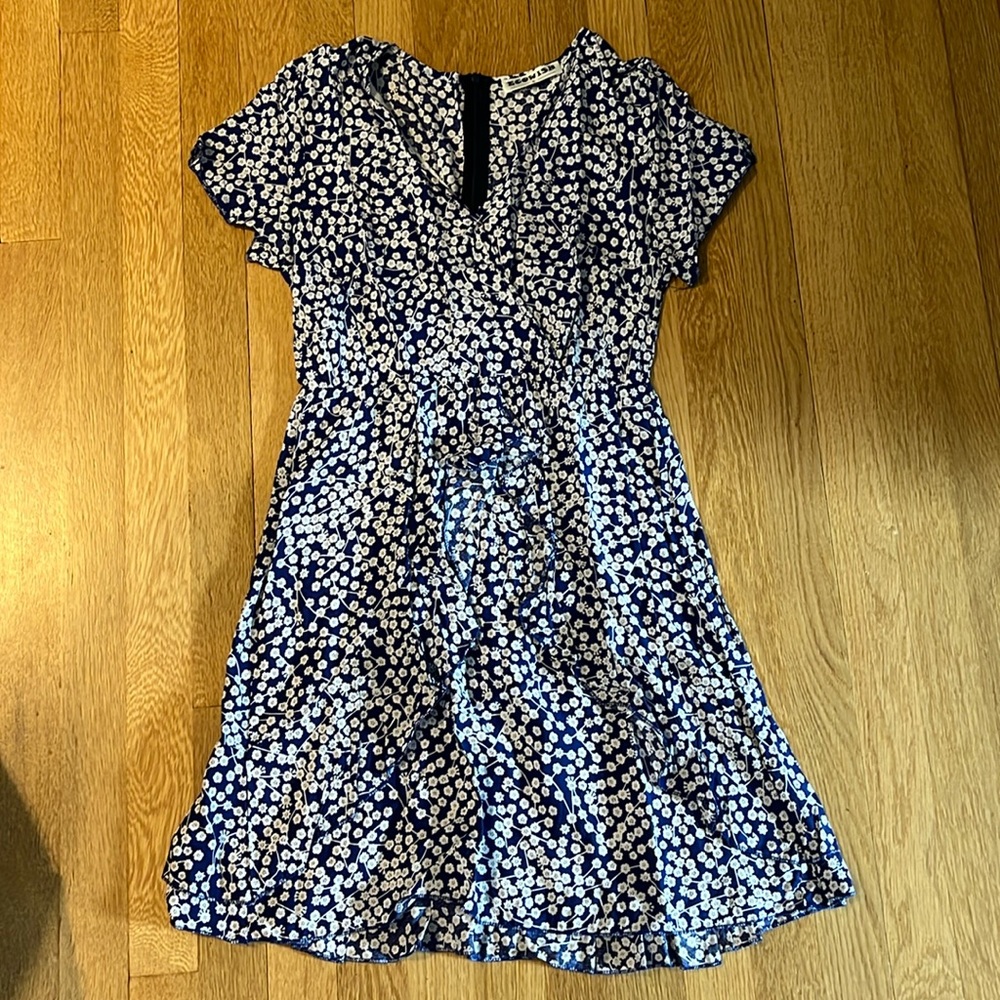 Ecowish blue and white flower dress